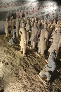 From 18 November 2012 till 17 February 2013 (that's today!), the Brussels Bourse hosted the landmark Terracotta Army exhibition : a reconstitution of the terracotta army of the first Emperor of China  Qin Shi Huang.