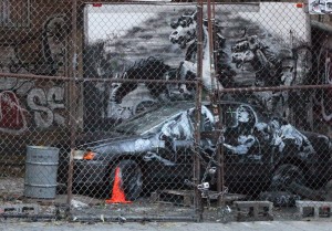 Banksy Better out than in New York October 2013