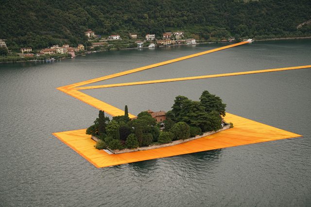 The Floating Piers by Christo. Image of the day #17